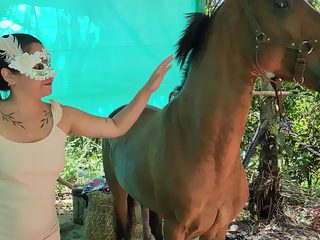 Horse and girl sex